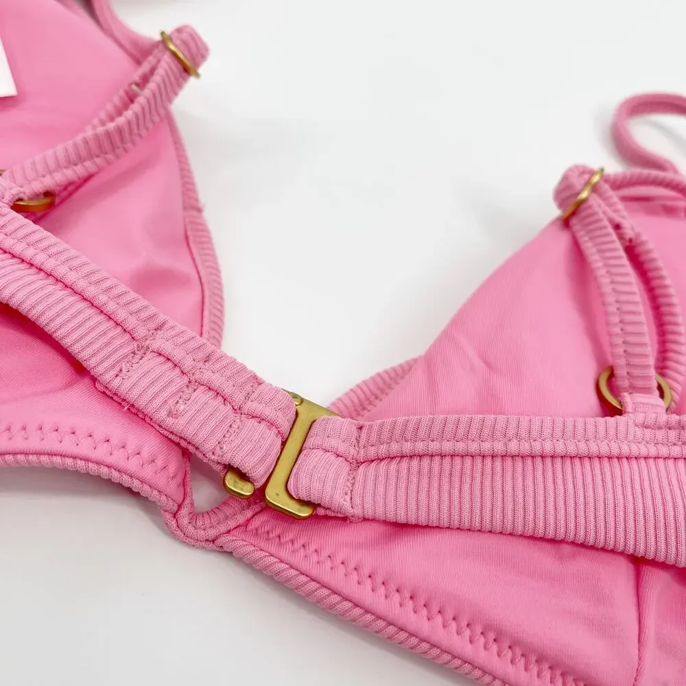 L*Space Helena Underwire Bikini Top Guava Pink - Size Small, NEW With Tags!